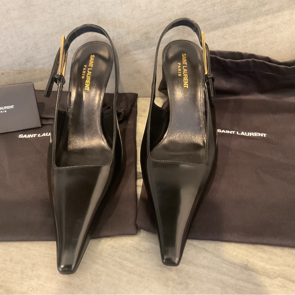 Saint Laurent Slingback Pumps NIB - Picture 4 of 16